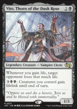 MTG Vito, Thorn of the Dusk Rose (Anime) [Foundations Jumpstart] Near Mint Magic - Image 1