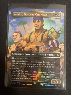 MTG Wakka, Devoted Guardian MINT Borderless Chocobo Track FOIL Final Fantasy - Image 1