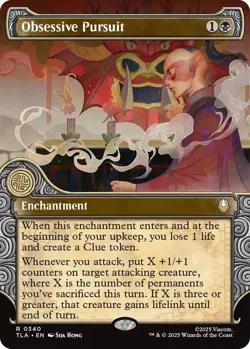 *foil showcase OBSESSIVE PURSUIT 0340 Avatar The Last Airbender MTG Magic - Image 1