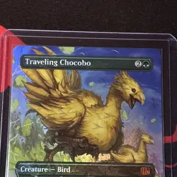 TRAVELING CHOCOBO MTG x Final Fantasy Borderless Chocobo Track Foil - Image 2