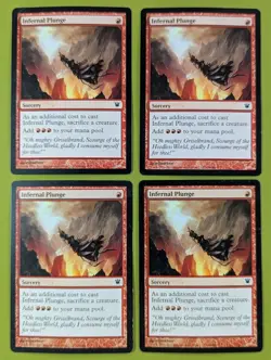 Infernal Plunge x4 Innistrad 4x Playset Magic the Gathering MTG - Image 1