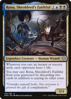 NM Rona, Sheoldred's Faithful, MTG, Dominaria United, Magic the Gathering, 216 - Image 1