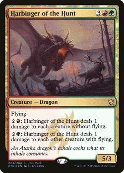 MTG Foil - Harbinger of the Hunt - 223 / LP / English - Image 1