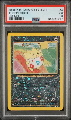 2001 POKEMON SOUTHERN ISLANDS PROMO #4 TOGEPI-HOLO PSA 3 - Image 1