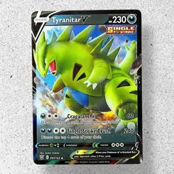 Pokemon TCG -Tyranitar V 097/163 - Battle Styles SWSH Ultra Rare Card [NM] - Image 1