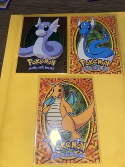 Pokemon Dragonite E12, Dragonair E11, And Foil Dratini E10, 2000 Topps - Image 1