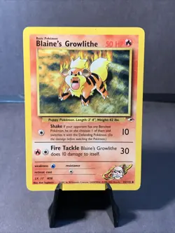 Pokemon TCG Gym Heroes Set Blaine's Growlithe #35/132 WOTC VTG 2000 LP - Image 1