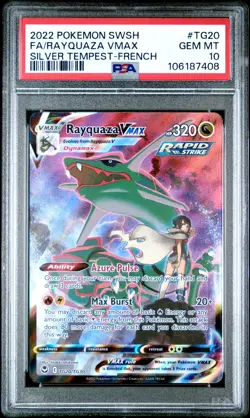 "MISLABEL" 2022 Pokemon Silver Tempest TG20 Rayquaza VMAX PSA 10 - READ DESCRIP - Image 1