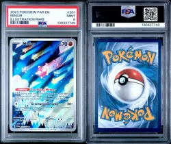 2023 POKEMON PAR EN-PARADOX RIFT ILLUSTRATION RARE #201 MINIOR PSA 9 - Image 3