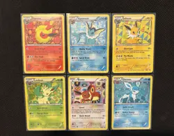 Pokemon Black and White Era Eevee/“Eeveelution” Promo Lot of 6 (Incomplete Set) - Image 1