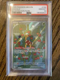 Pokemon 136/132 Shuckle Mega Evolution Illustration Rare PSA 10 - Image 1