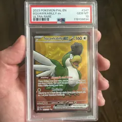 2023 POKEMON PAL EN-PALDEA EVOLVED ULTRA RARE #247 SQUAWKABILLY EX PSA 10 - Image 1