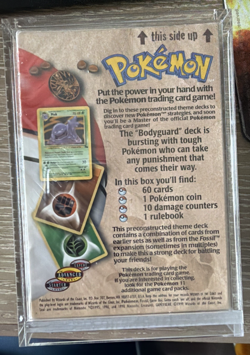 FACTORY SEALED Pokemon Fossil Bodyguard Theme Deck Acrylic Case WOTC 742818060738 - Image 3
