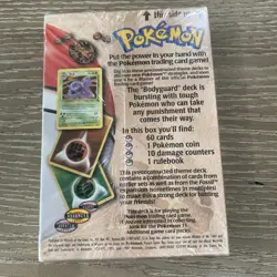 Pokemon Fossil BodyGuard Theme Deck 1999 Factory Sealed Brand New Vintage - Image 2