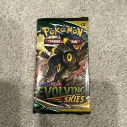 Pokemon TCG Sword & Shield Evolving Skies Booster Pack - New and Factory Sealed - Image 1
