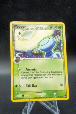 Pokemon - Wooper 71/101 - Delta Species - EX Dragon Frontiers - Vintage 2006 MP+ - Image 1