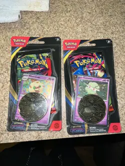 Pokemon Phantasmal Flames - Cottonee & Whimsicott Promo Coin Blister Packs - Image 1