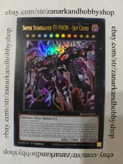 YuGiOh Super Starslayer TY-PHON - Sky Crisis RA04-EN072 Ultra Rare - Image 1