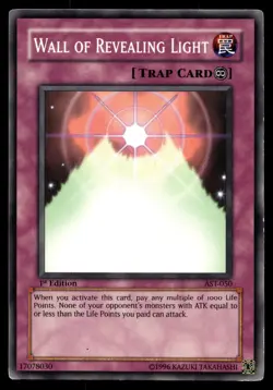 WALL OF REVEALING LIGHT AST-050 COMMON ANCIENT SANCTUARY YU-GI-OH - Image 1