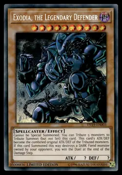 EXODIA, THE LEGENDARY DEFENDER TN19-EN003 2019 GOLD SARCOPHAGUS TIN YU-GI-OH - Image 1