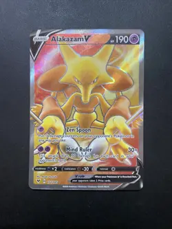 Alakazam V 172/185 - Vivid Voltage - Ultra Rare Holo Pokemon Card Near Mint NM - Image 1