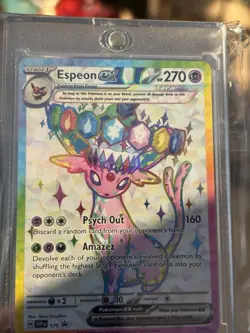 Pokemon TCG Umbreon ex 176 & Espeon ex 175 SVP Promo Cards Pair Prismatic Figure - Image 3