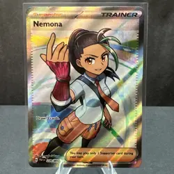 Nemona 229/091 Paldean Fates SV Ultra Rare Full Art Trainer Pokemon TCG Card NM - Image 1