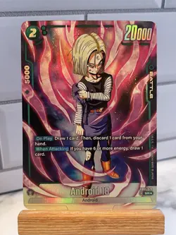 Android 18 SR Alt Art FB01-079 Dragon Ball Fusion World Card English Alternative - Image 1