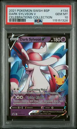 Dark Sylveon V SWSH134 SWSH: Sword & Shield Promo Cards Holo - Image 1