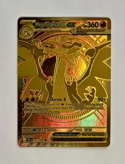 Mega Charizard X EX Phantasmal Flames 130/94 Mega Ultra Rare Gold Card - Image 1