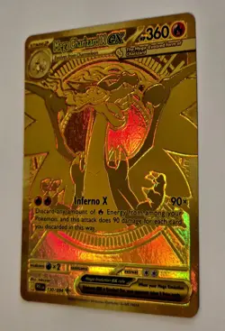 Mega Charizard X EX Phantasmal Flames 130/94 Mega Ultra Rare Gold Card - Image 3