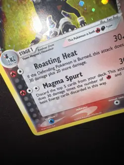 Pokemon TCG Team Magma's Houndoom 10/95 Holo Card - Image 5