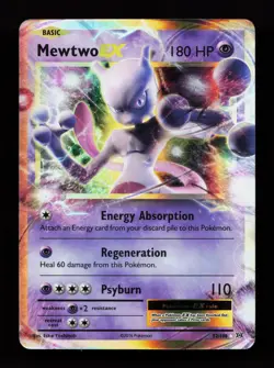 Mewtwo EX 52/108 Ultra Rare XY - Evolutions Pokemon Card - Image 1
