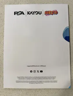 PSA Magazine x Kayou Exclusive NARUTO UZUMAKI PROMO CARD and Magazine Base Cover - Image 4