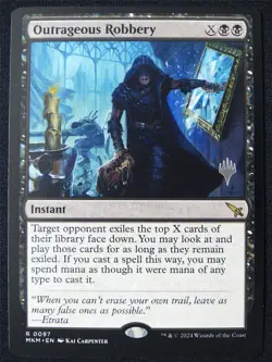 Outrageous Robbery Promo stamped - MKM - Mtg Card #1NB - Image 1