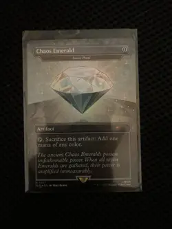 Chaos Emerald (White) 7037 Foil Lotus Petal Sonic The Hedgehog Secret Lair - Image 1