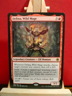 Delina, Wild Mage - Adventures in the Forgotten Realms - Rare - NM/LP - MTG - Image 1