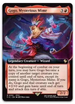 Gogo, Mysterious Mime (Extended Art) #153 (NM) Final Fantasy FIC Magic MTG - Image 1