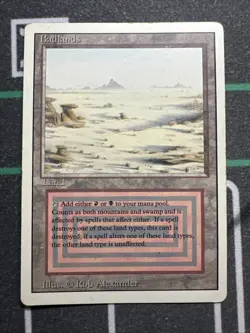 MTG Badlands - Dual land Black / Red - Revised Edition - MP Magic The Gathering - Image 2