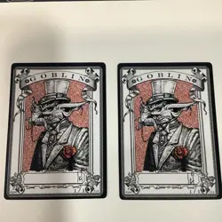 2 Autographed Signed, RK Post token, Magic The Gathering MTG Goblin 1/1 - Image 1