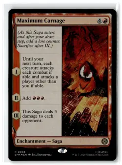 2025 Marvel's Spider-Man Maximum Carnage Expansion/Rare Foil #83 - Image 1