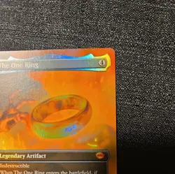 MTG Magic Lord of the Rings #451 The One Ring Mythic Rare Borderless Foil (A) - Image 3