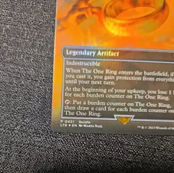 MTG Magic Lord of the Rings #451 The One Ring Mythic Rare Borderless Foil (A) - Image 4