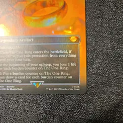 MTG Magic Lord of the Rings #451 The One Ring Mythic Rare Borderless Foil (A) - Image 5
