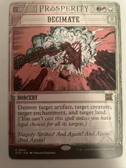 Decimate Outlaws of Thunder Junction MTG Showcase OTP - Image 1