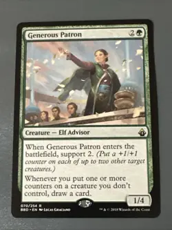 Generous Patron X1 Battlebond NM Condition See Pics Front Back - Image 1