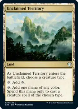 MTG - Unclaimed Territory - Commander 2020 - NM, English Magic FLAT RATE SHIP - Image 1