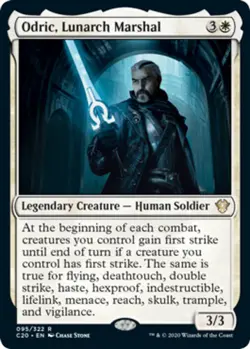 MTG - Odric, Lunarch Marshal - Commander 2020 - NM, English Magic FLAT RATE SHIP - Image 1