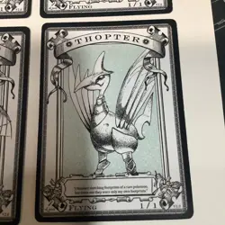 4 Autographed Signed, RK Post token, Magic The Gathering MTG Thopter 1/1 - Image 4