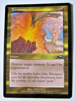 MTG Terminate Planeshift Moderate Play!! - Image 1